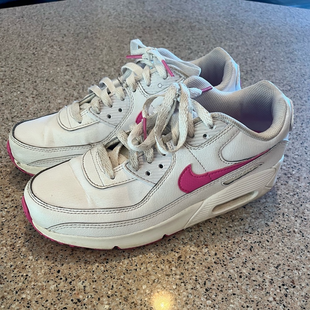 Nike air max 90 Kids Sneakers White and Pink size 5
